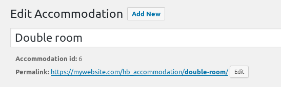 Where to find the accommodation ID